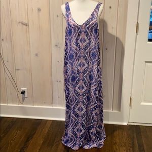 Show Me Your Mumu Purple and Blue Print Dress